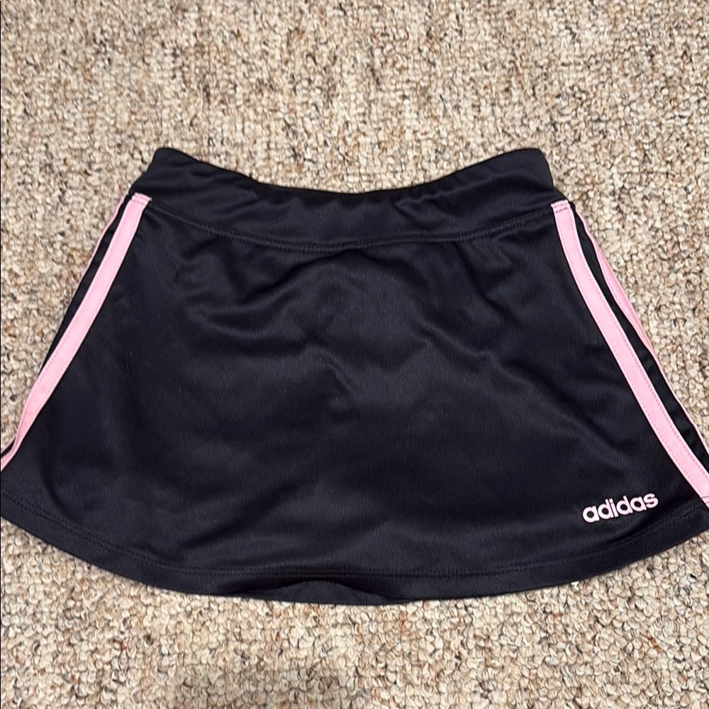 Adidas Black Skirt with Pink Stripes